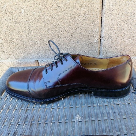 Cole Haan Lexington Men's Burgundy Cap Toe Derby Dress Shoes‎ Size 10.5 - Picture 5 of 10